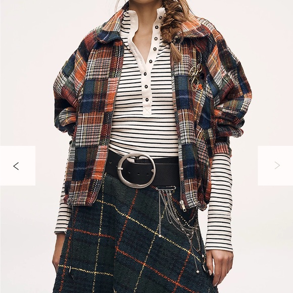 We The Free Lake Striped Ribbed Stretchy Long Sleeve Henley Top XL NWT - Picture 5 of 13